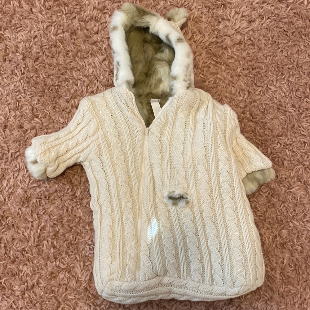 Restoration hardware fur lined bunting
